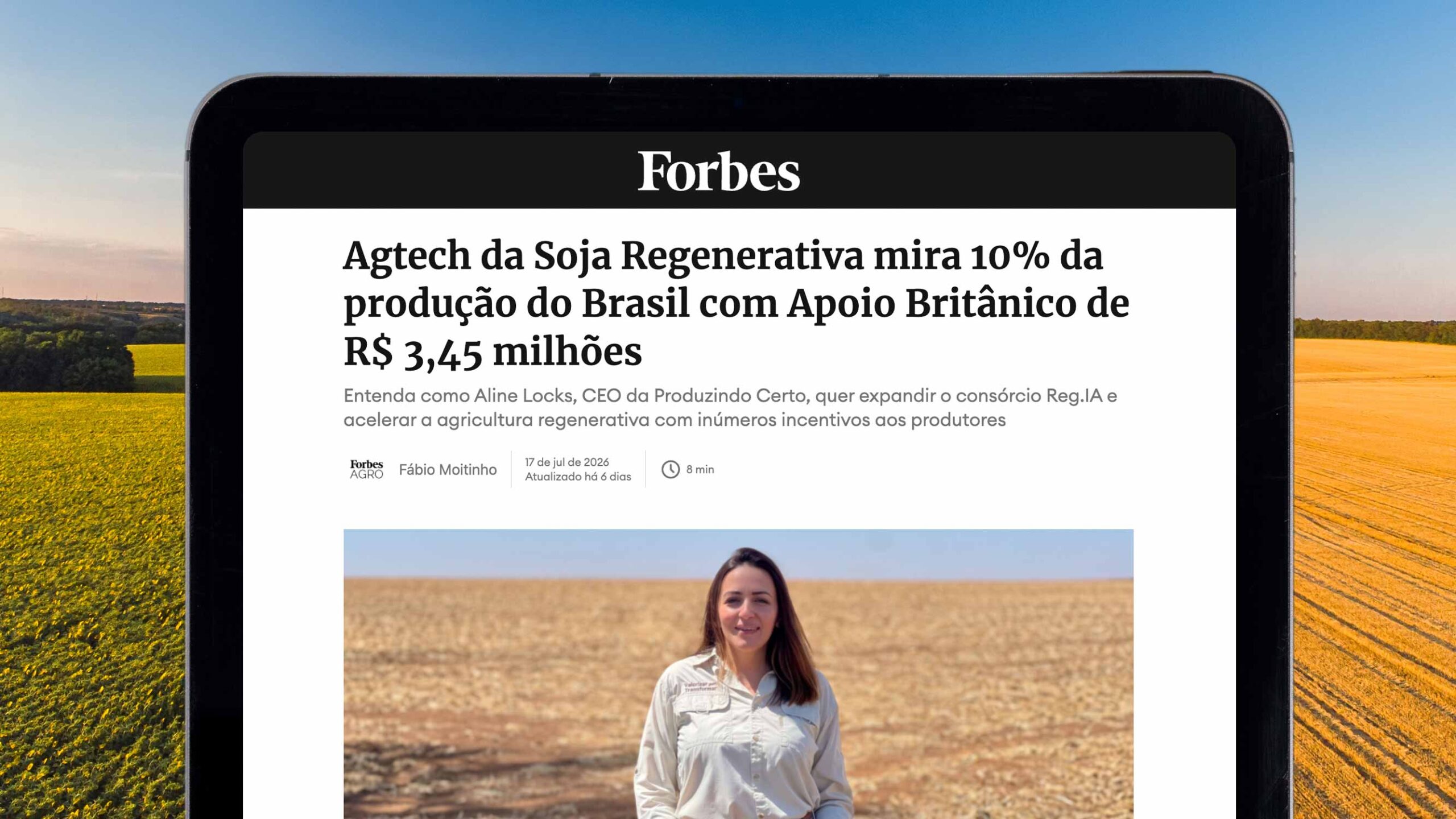 Aporte britânico no Reg.IA ganha destaque em cobertura da Forbes